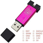 2Pcs V2 Mini Emulator Downloader Programming Unit STM8 STM32 with Dupond Cable