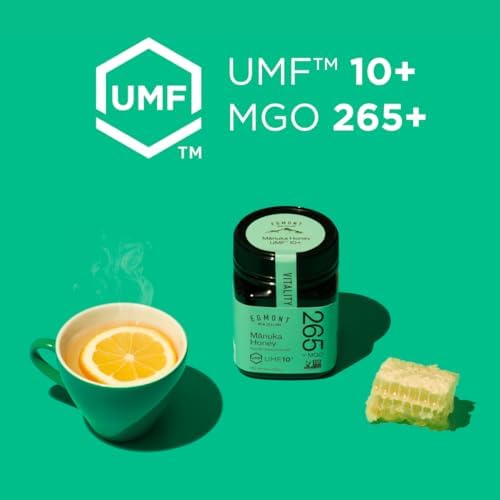 Egmont Honey Raw Manuka Honey MGO 265+ UMF 10+ 8.8oz(250g) NON-GMO, Kosher, Recycled plastic jar, Traceable 100% Pure Authentic New Zealand Honey, UMF & MGO Certified