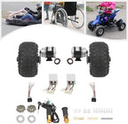Motor Drive Air Conversion Kit, 24V/36V 250W/350W Electric Double Wheel Set With Reverse Gear Switch and Thumb Throttle for Electric Cart Scooter, Small Go-Karts