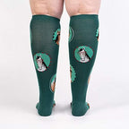 Let That Shiitake Go Women's Wide Calf Knee High Socks