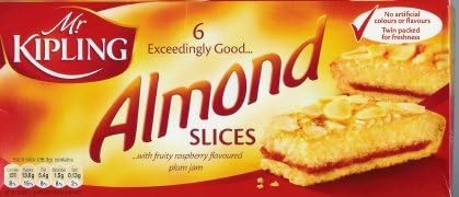 Mr Kipling Cakes - Almond Slices - 1 Box with 6 Pieces