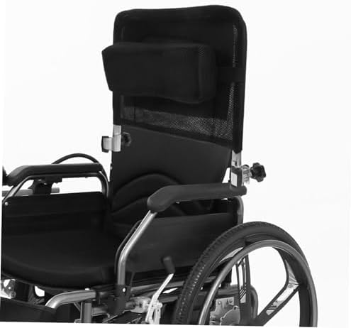FRCOLOR Wheelchair Backrest Extension Mesh High Back Support Carbon Steel Frame Wheelchair Heightening Parts Neck and Head Support Breathable Accessories