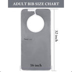 3 Pack Adult Bibs, Microfiber Super Soft Eating Cloth for Adults, Disabled, Adjustable, Dining Clothing Protector