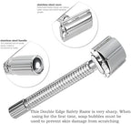 Double Edge Safety Razor for Unisex, 5 Platinum Coated Double Edge Blade Refills Safety Razo, Women Men's Razor with a Delicate Box,