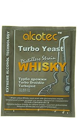 Alcotec Whiskey Turbo Yeast | Brewers Yeast Powder | Wine Yeast for Wine Making | Dry Yeast | Nutritional Yeast | (4 Packs)