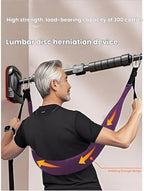 Back Stretcher, Lumbar Traction Device, Spine Decompression Belt, Spinal Back Stretcher Belt, Portable Stretching Device