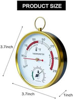 Sauna Thermometer Fahrenheit and Hygrometer 2-in-1,Sauna Temperature Gauge with Lanyard,Hanging Indoor Humidity Temperature Monitor,Infrared Steam Sauna Room Accessories for Home Spa