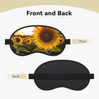 Sunflowers Sleep Mask for Women Men Eye Mask for Sleeping Light Blocking Sleeping Mask with Elastic Strap Blindfold for Flight Nap Soft Breathable Travel Eye Cover for Side Sleeper