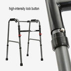 Foldable Walking Frame,Geriatric Elderly - Adjustable Height:70~80cm - Walking Aid Armrest Thickened Steel Pipe Crutch Decoration