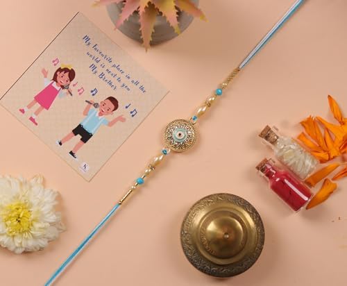 Rakhi For Brother Evil Eye Design Rakhi For Small Bhai Bro Rakhi