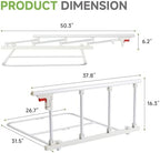 Real Relax Bed Rails for Elderly Adults Safety, Folding Bed Railings for Seniors Fit Full Twin King Queen Size, for Elderly Adults Rail Assist for Seniors Safety Bed, 37.8" x16.3"