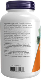 NOW Foods Supplements, Calcium Carbonate Powder, High Percentage of Calcium, Supports Bone Health*, 12-Ounce