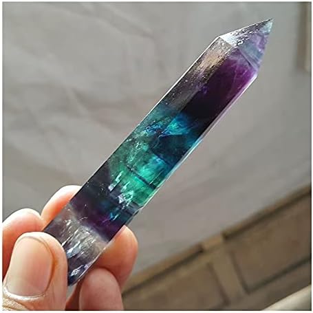 Health & Household Natural Fluorite Quartz Crystal Wand Point