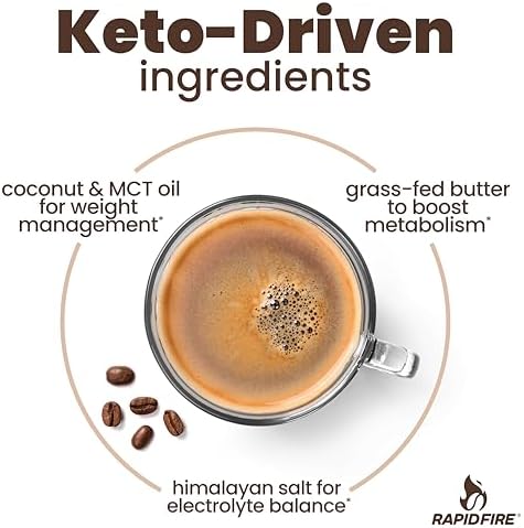 Ketogenic Creamer with MCT Oil for Coffee or Tea, Supports Energy and Metabolism, Weight Loss, Ketogenic Diet 8.5 oz. (20 servings)