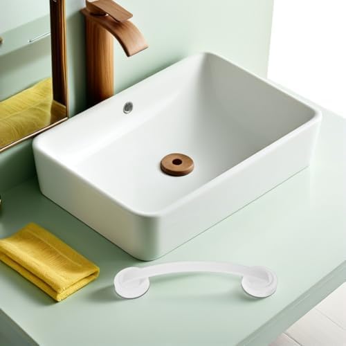 Gadpiparty Suction Cup Bathroom Handrail Safety Grab Bar for Seniors and Children Bathtub and Shower Armrest with Strong Abs Material Easy Installation 11.8 X 2.56 Inches