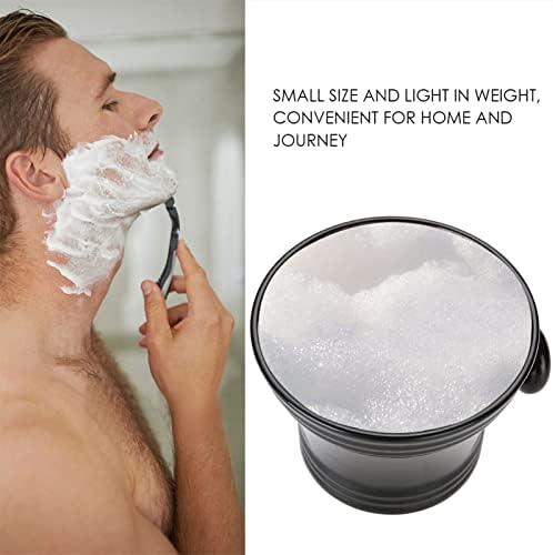 ANGGREK Shaving Soap Bowls, Barber Cup Plastic Shaving Soap Bowl Foam Shaving Soap Cream Bowl Men Shaving Bowl (Zero)