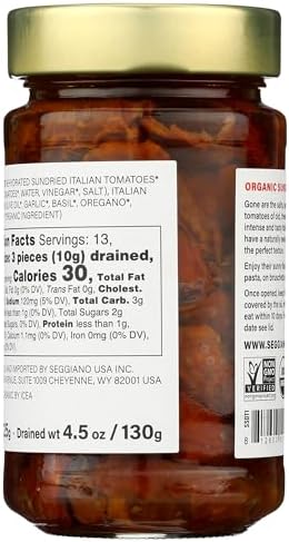 Seggiano, Tomatoes Sundried Extra Virgin Olive Oil Organic, 7.93 Ounce