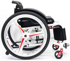 Lightweight Sports Wheelchair, Aluminum Lightweight Wheelchairs, Foldable Aluminum Wheelchair, Ultra-Light Sports Overall, for Teenagers, Adults, Seniors(38cm/15in)