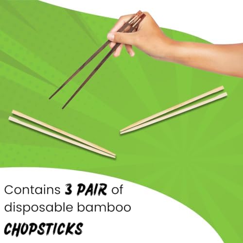 HCG Thai Ramen Noodles Variety Pack with Mama Soup and Wai Wai Quick Instant Noodle, Pack of 15 with chopsticks, 18 Piece Set
