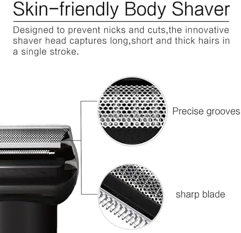 BG2000 Replacement Heads Compatible with Philips Norelco Bodygroom 7000, for Philips Norelco Body Groomer Shaver Foil Series 7000(BG7030 BG7040), Series 5000 (BG5025), Series 3000/2000(BG2030 BG2040)