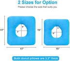 MESINURS Donut Butt Pillow, Anti-Decubitu Pad Bed Cushion, Pressure Nursing Pad for Bedridden, Elderly, Disabled, Pregnant (17"x17", Square)