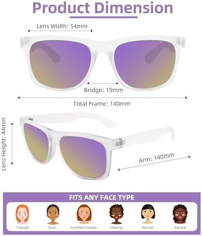 Full Reader Sunglasses Women Men, Womens Mens Reading Sun Glasses Mirroed Pink Blue Lenses Outdoor Not Bifocal Mirrored Purple, 1.0