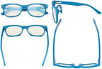 Eyekepper Computer Gaming Glasses for Kids - Blue Light Filter UV420 Rays Protection - Boys Girls Anti Glare Digital Glasses for Reading Screen - Blue
