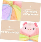 2pcs Exfoliating Animal Shape Bath Scrubber Balls Durable Pe Body Wash Sponges for Gentle Cleansing and Massage Cute Designs