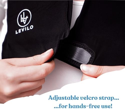 LEVILO Ice Pack for Neck, Reusable Neck Ice Pack Wrap for Hot & Cold Therapy, Inflammation, Cold Compress, Injuries, Swelling, Cervical Surgery Recovery, Sprains, Work Stress
