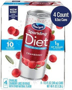 Ocean Spray® Sparkling Diet Cranberry Juice Drink, 11.5 Fl Oz Cans, 4 Count (Pack of 24)