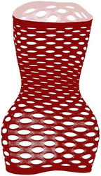 Sexy Womens Strapless Fishnet Lingerie Sleepwear Mini Dress Tube Chemise Bodysuit One Size