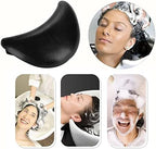 Gel Neck Support Pillow, Neck Basin Cushion, Silicone Shampoo Neck Head Rest Cushion Neck Headrest Soft Rubber Pillow for Shampoo and Neck Support Neck Wash Basin Pillow Hair Washing Sink Accessory