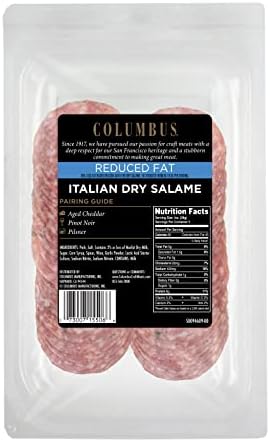 COLUMBUS Italian Dry Salame Reduced Fat, 4 Ounce