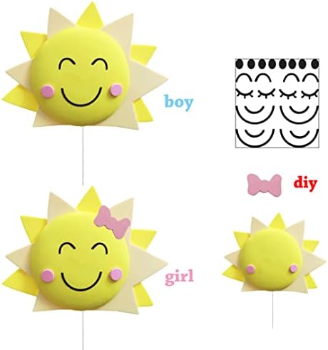 Sun Cake Topper with Sun Smile Face Could Cake Topper for You Are My Sunshine Party