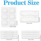 34pcs Silicone Shoe Heel Grips, Non Slip Gel Protector Heels Strips, Clear Self-Adhesive Heel Grips for Womens High Heels Men Shoes Sports Sneakers