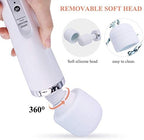 Vibrating Massager with 10 Pulse Settings Strong Vibration for Women,Personal Total Body Therapy Massager (White)