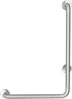 L-Shape Vertical Angle Bathroom Grab Bar, Stainless Steel Grab Rails for Shower, Handicap Support Handrail, Wall-Mounted Safety Grab Handle (20×28inch / 50×70cm)
