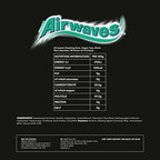 Wrigley Airwaves Black Mint Menthol Sugar Free Chewing Gum 10 Pellets (pack Of 30)