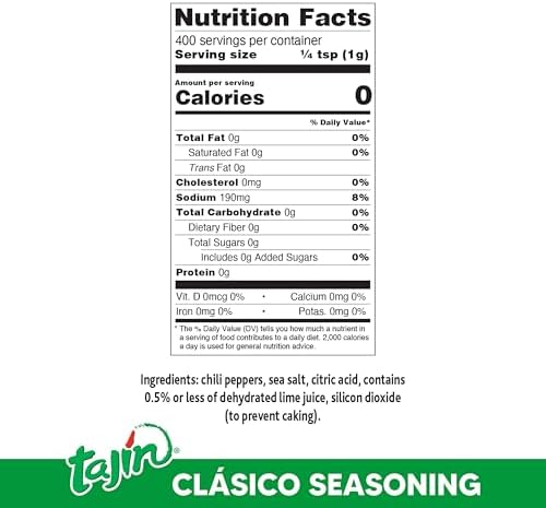 Tajin Clásico Chile Lime Seasoning Mini Display 0.35 oz, 40 Mini Bottles (Pack of 1)