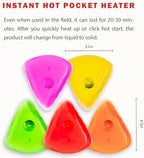 Reusable Pocket Hand Warmers, Reusable Snap Heat Pack, Pouch Gel Hand Warmers Used for Outdoor, Indoor, Working, Studying, Camping, Warm Gifts for Adults or Kids(Set of 5)