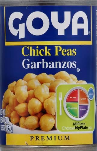 Goya Chick Peas, Garbanzo Beans, 15.5 Ounce