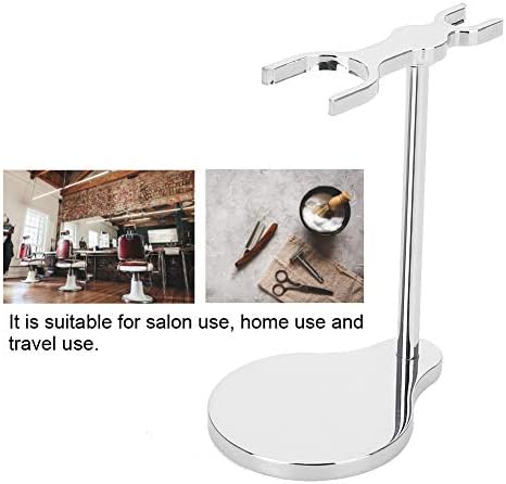 Men Shaving Brush Stand Holder, Premium Zinc Alloy Shaving Accessories, Durable Anti - Rust Brush Stand for Salon Home Travel Use, Modern Aesthetic Design with Standard