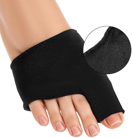 Ptwola 1 Pair Bunion Corrector Pad Hallux Valgus Big Toe Straightener Anti Slip Bunion Fix Splint Socks Gel Cushion Toe Brace Pain Relief Elastic Foot Bunionette Corrector Device for Men Women