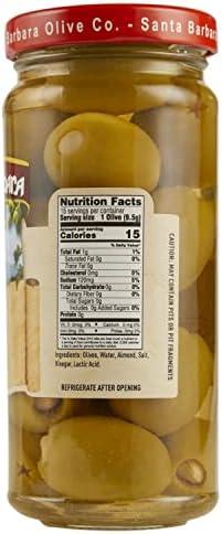 Santa Barbara 3pk Almond Stuffed Olives 5oz