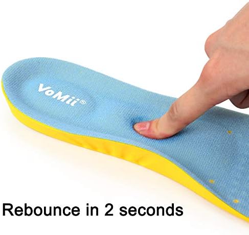 Shoe Insoles for Women Men and Kids, Memory Foam Insoles, Comfortable Sports Shoe Inserts for Shock Absorption and Relieve Foot Pain, Plantar Fasciitis Arch Support Insoles, M(Men 6-9/ Women 7-11)