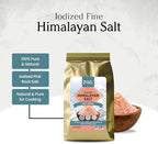 Pacific Pelican Iodized Himalayan Pink Salt | Fine Grain, Unrefined, Pure Rock Salt | 2 Pounds | 100% Natural & Organic for Cooking, Seasoning & Wellness
