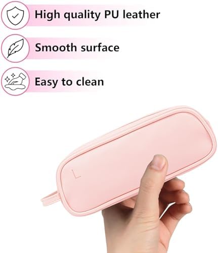 Daily Contact Lens Organizer case,Portable Storage Case for Disposable Daily Contact Lenses, Travel Storage Case with Clearly Labeled R & L, Storage up to 60 lenses (Pink)