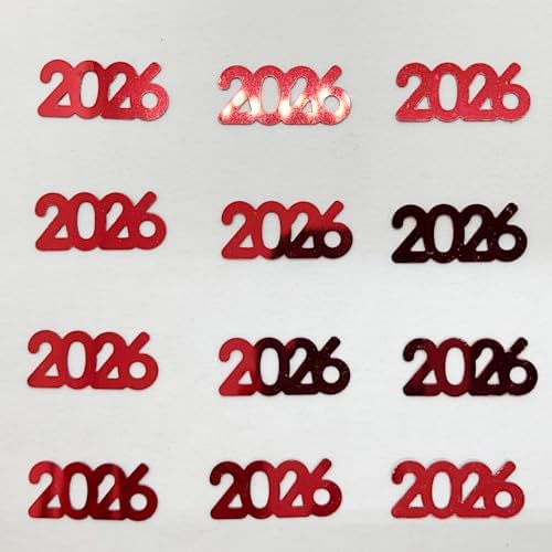 Confetti Year 2026 Red - Retail Pack #7345 QS0