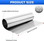 430 Stainless Steel Foil Roll, 0.1mm x 300mm x 1M Stainless Steel Sheet, Metal Foil for Crafts, Electronic Equipment, Industry Machinery, Hardware