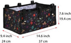 Walker Bag Under Seat for Four Wheel Rollator, Rollator Bag Tote Organizer Pouch Storage to Walkers for Senoirs, Walker Accessories (Clover, large)